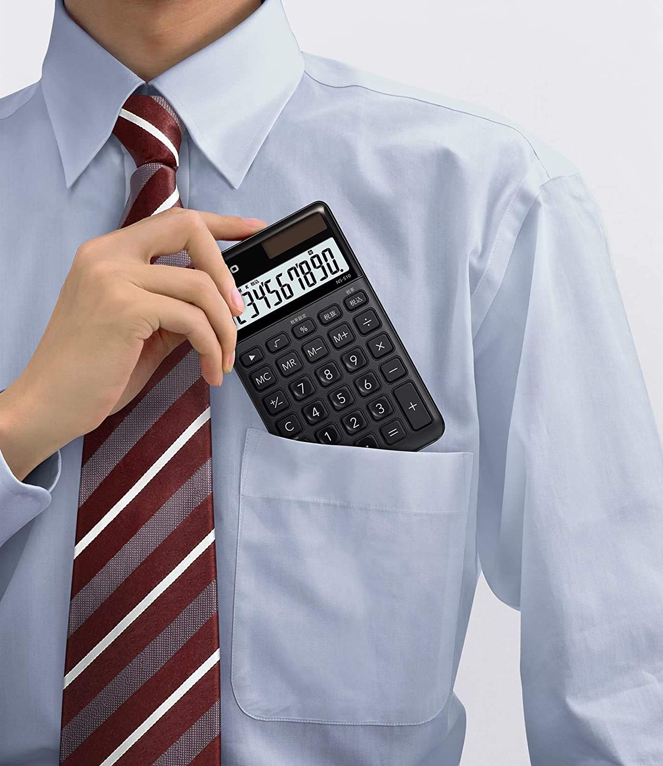 Casio NS-S10-BK-N Stylish Calculator Black 10 Digit Large Notebook